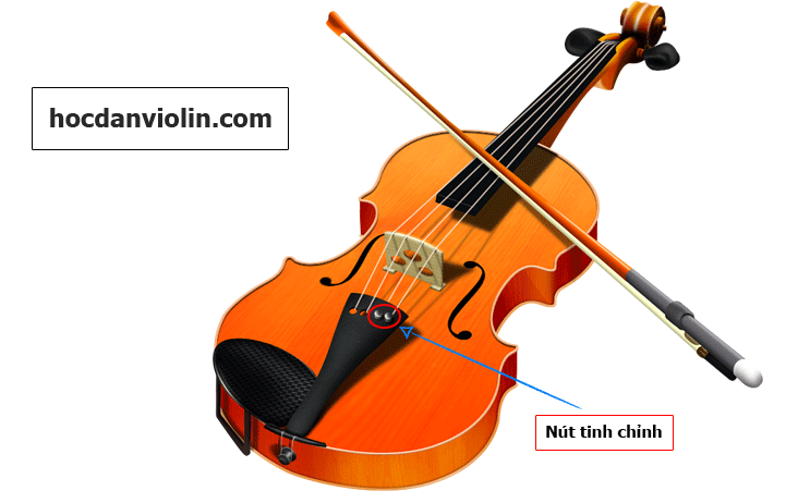 Nút tinh chỉnh trên đàn Violin